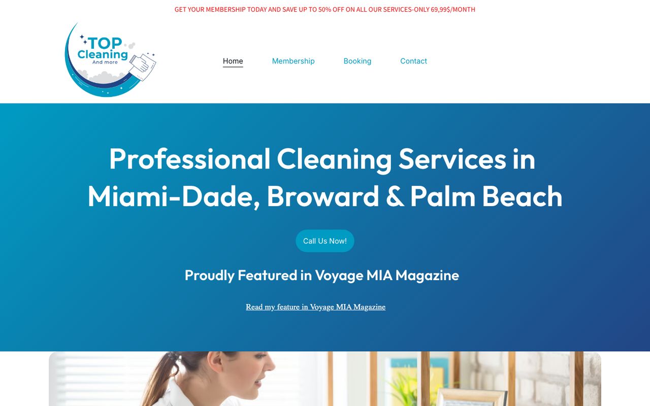 Previous Top Cleaning and More website